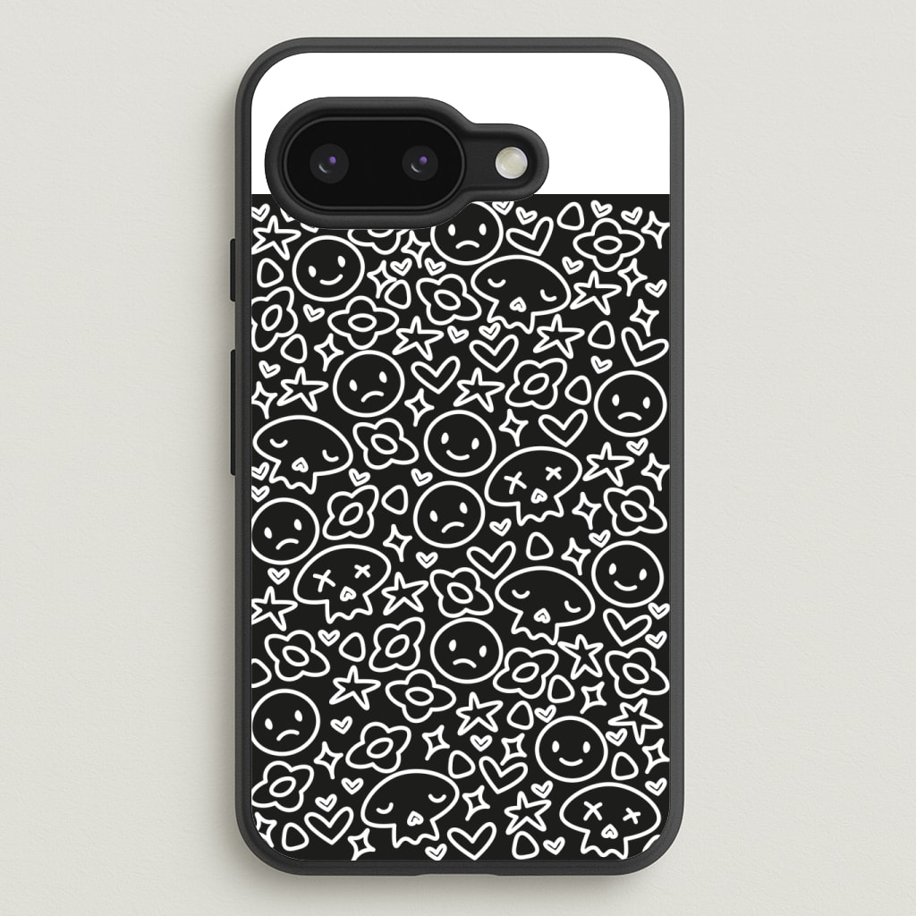 Black Skulls - Skate Aesthetic Phone Case