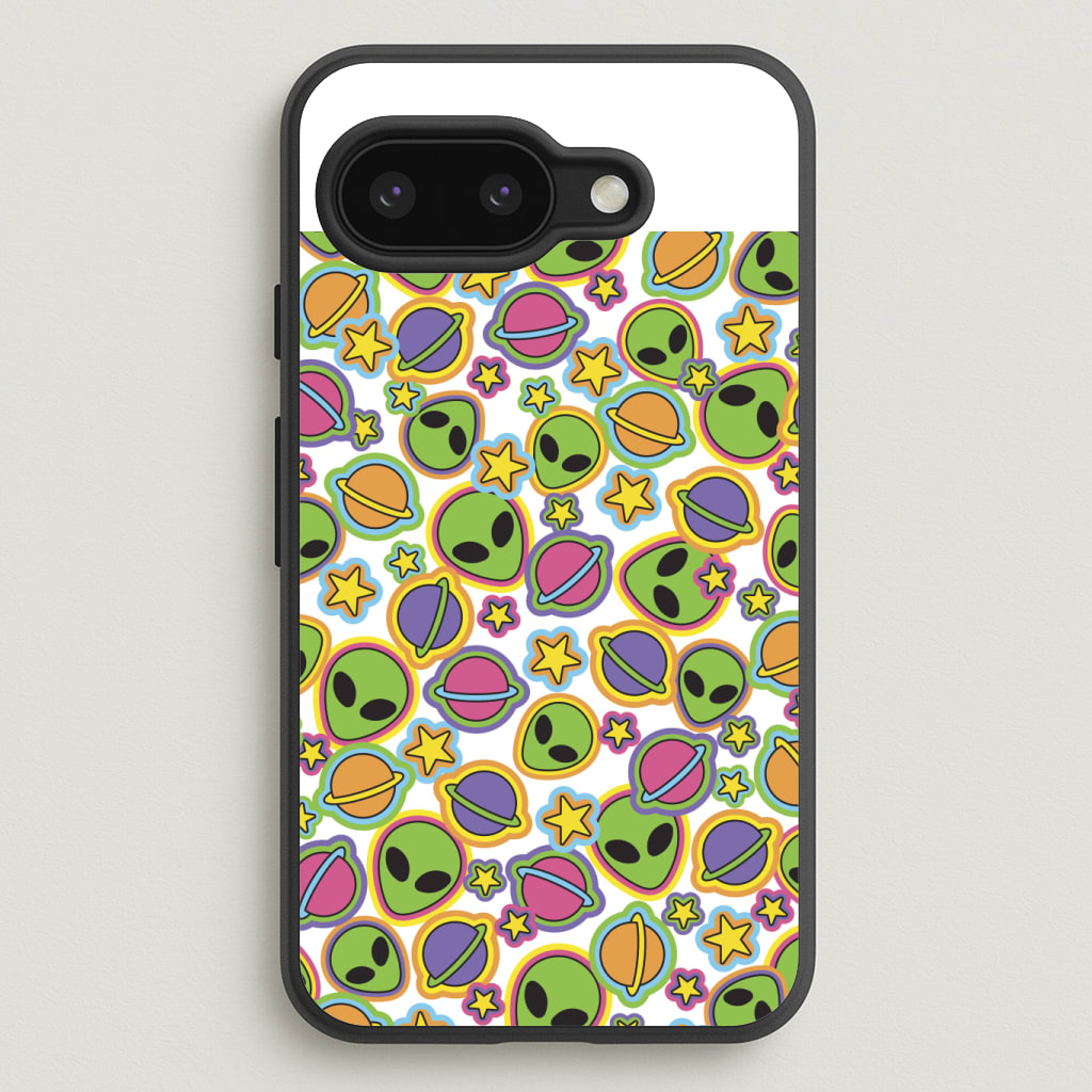 Colourful Aliens And Stars Phone Case