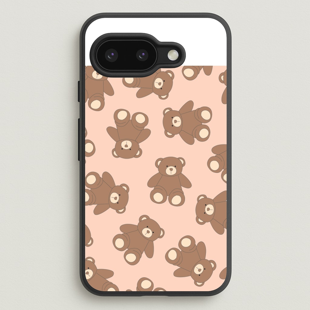Cartoon Brown Bear Pattern Phone Case