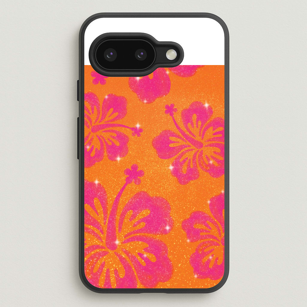 Shimmer Hibiscus Phone Case