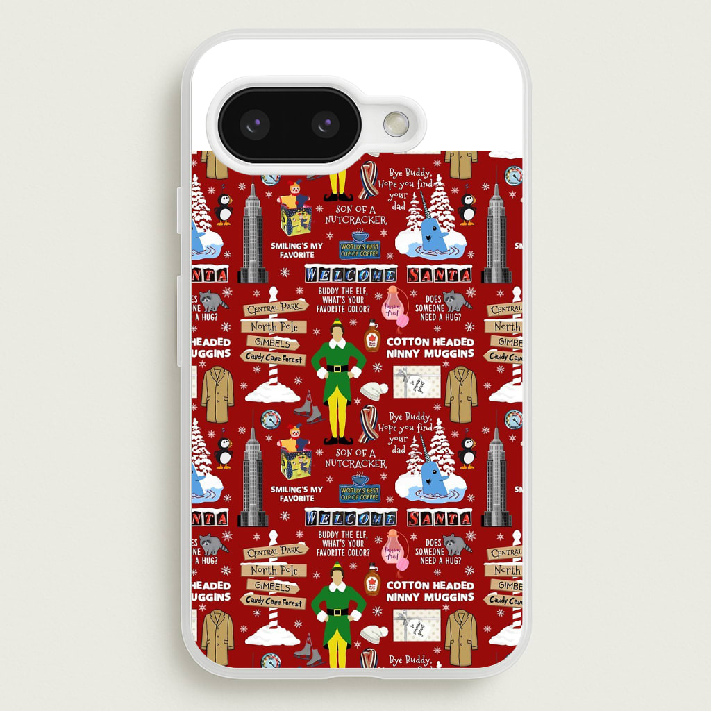 Red Elf Pattern Phone Case