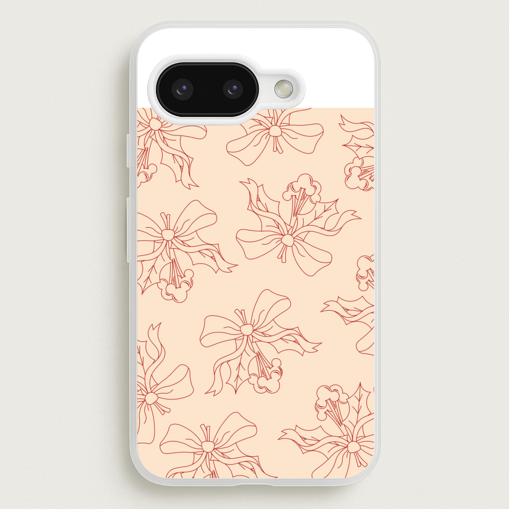 Cartoon Mouse Holly Pattern Phone Case
