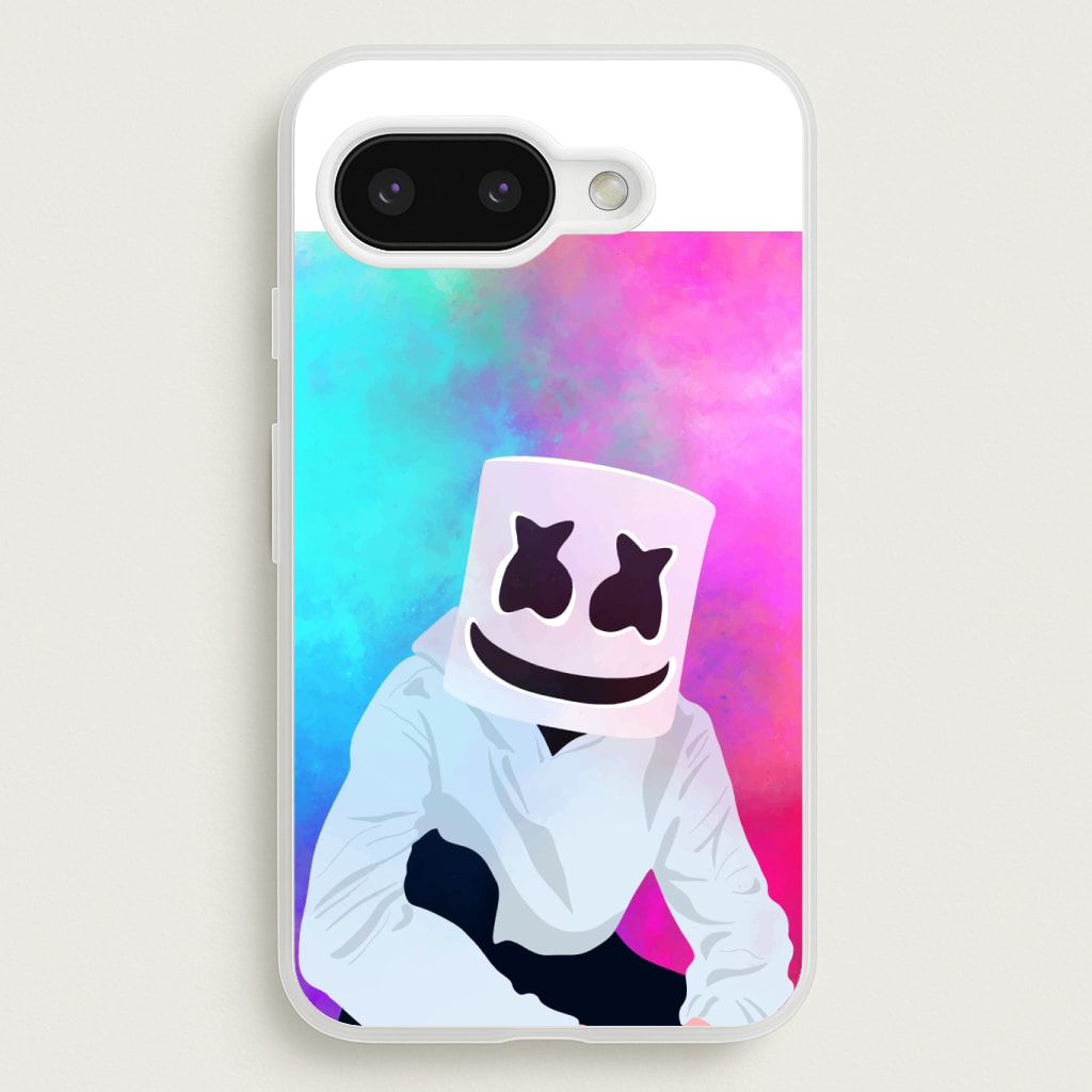 Rainbow White Helmet DJ Phone Case