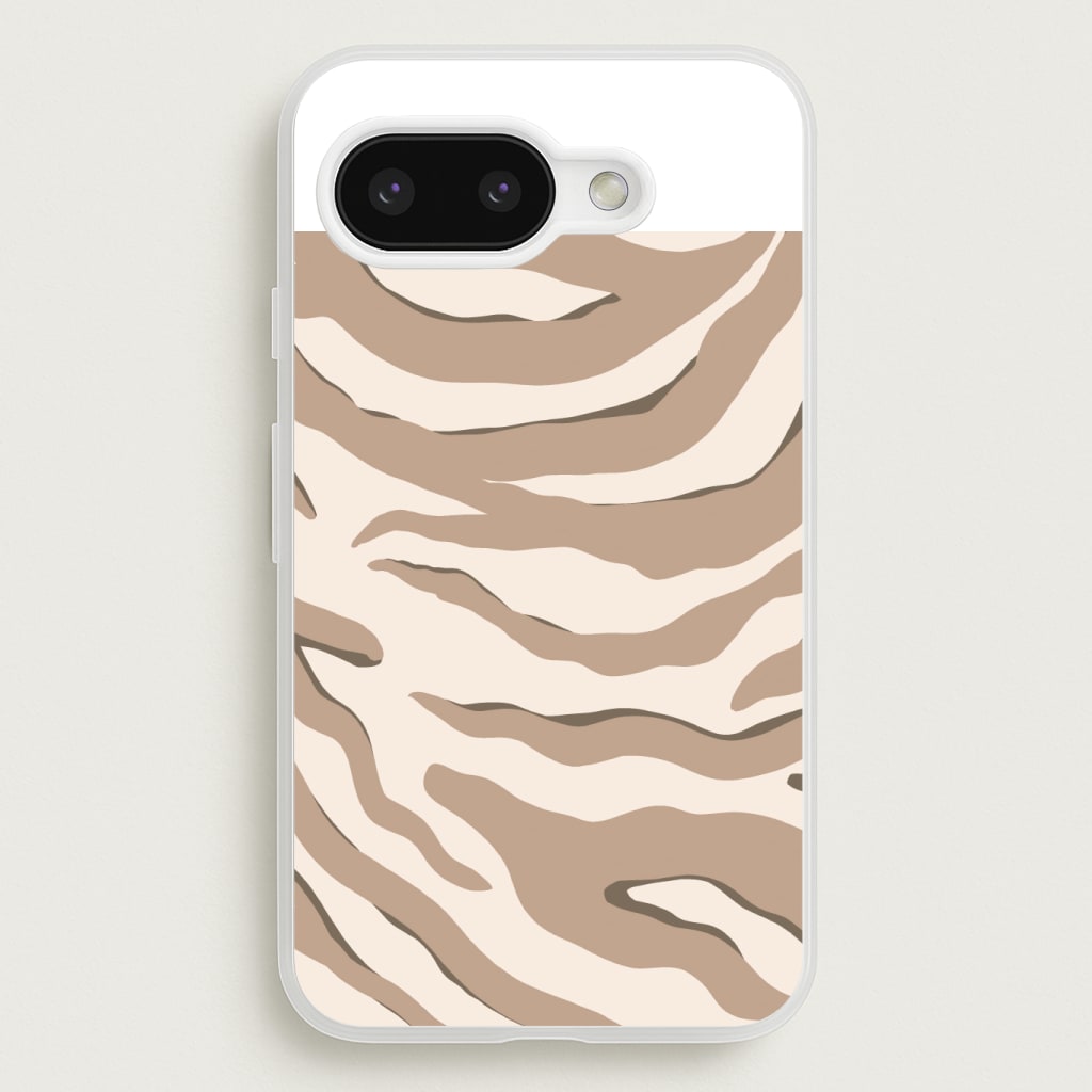 Neutral Tiger Print Phone Case