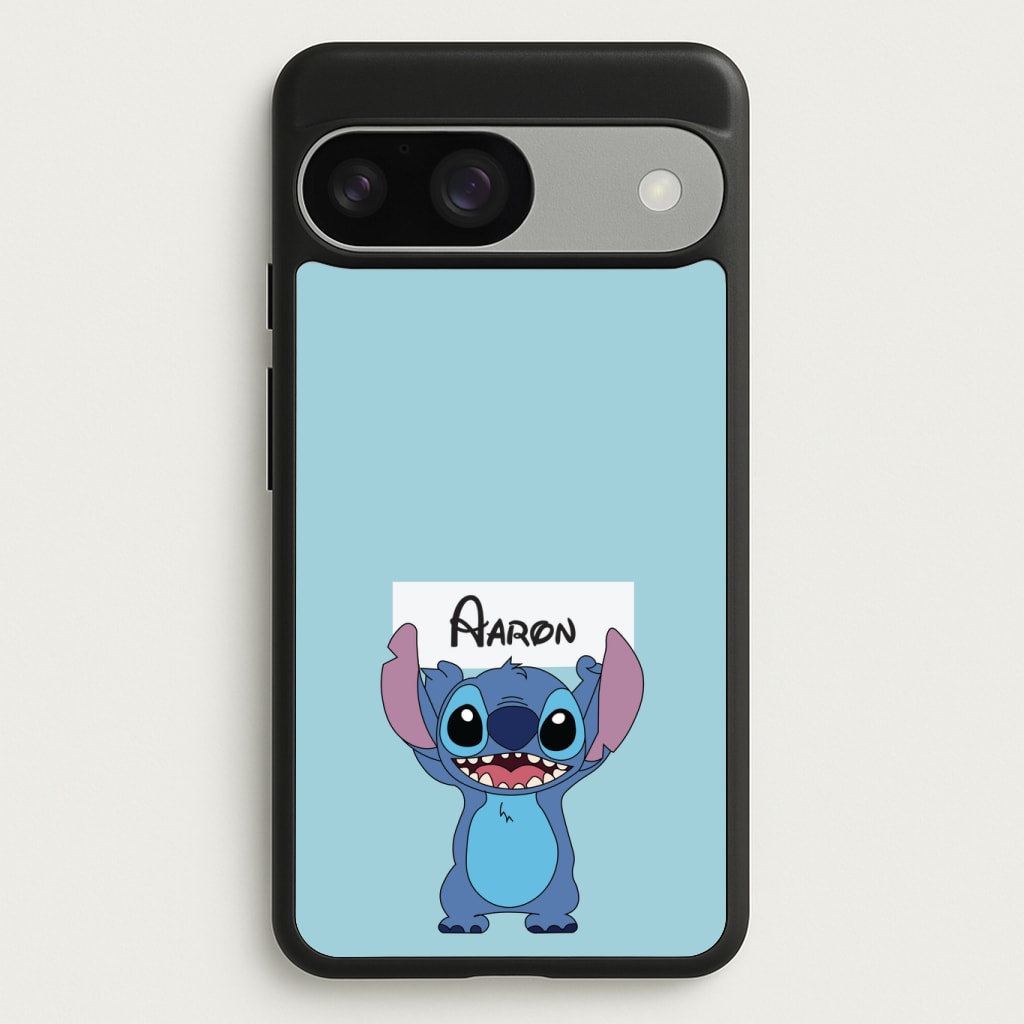 Standing Blue Alien - Personalised Disney Phone Case