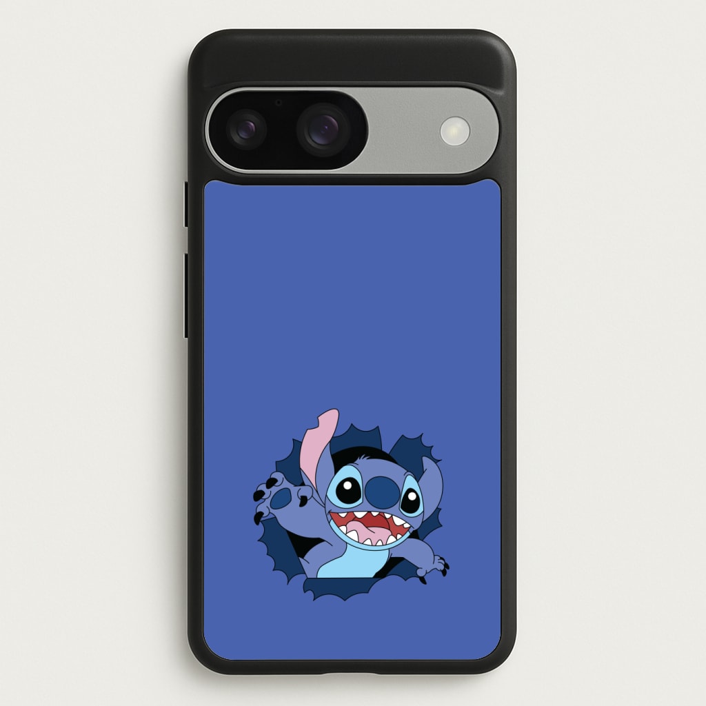 Torn Blue Alien Phone Case