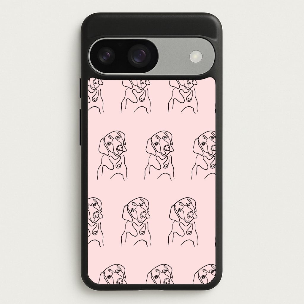 Labrador Outline - Dog Pattern Phone Case