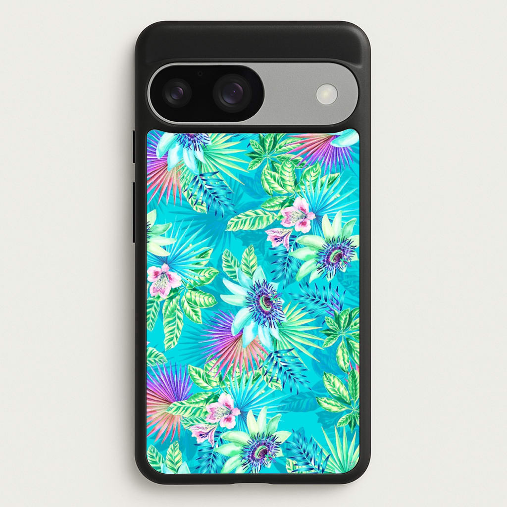 Blue Floral Pattern Phone Case