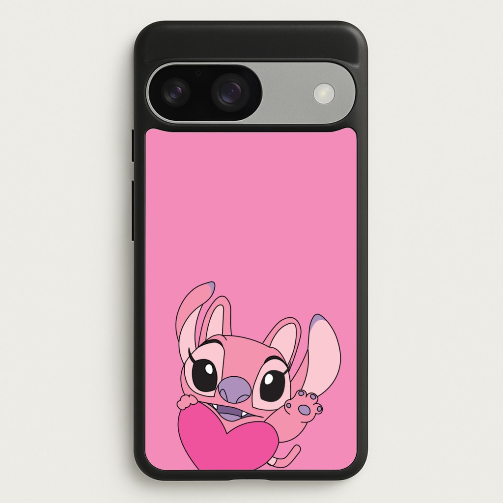 Holding Heart - Pink Alien Phone Case