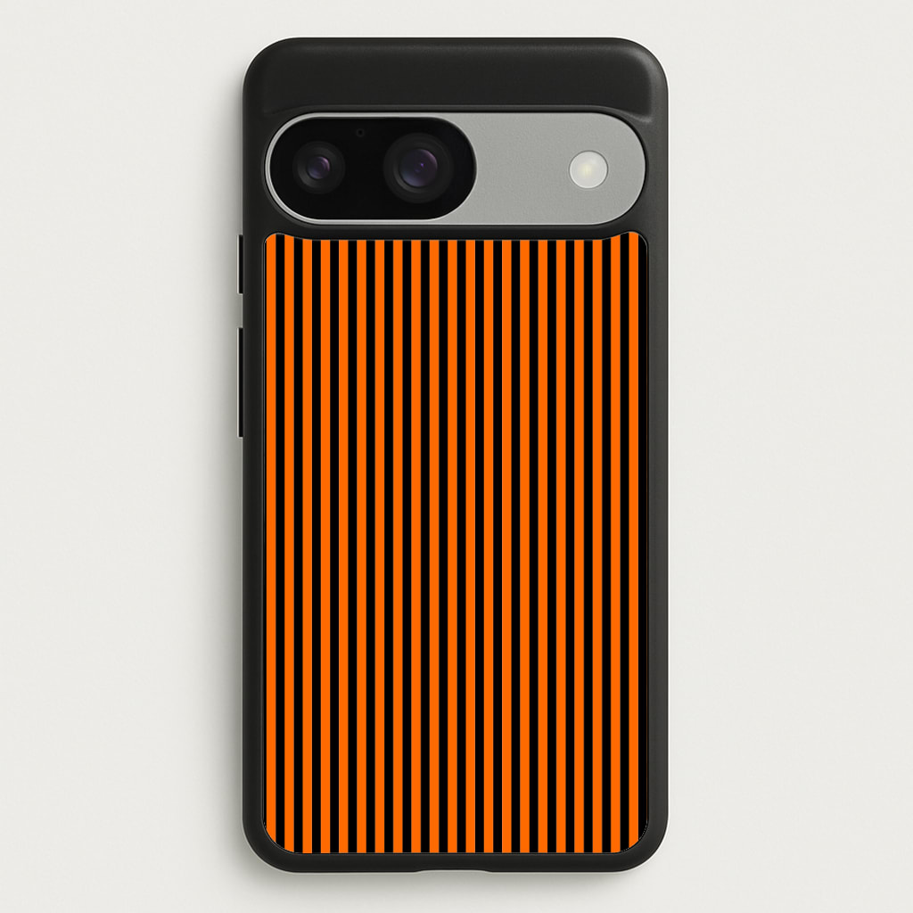 Orange & Black Stripe Phone Case