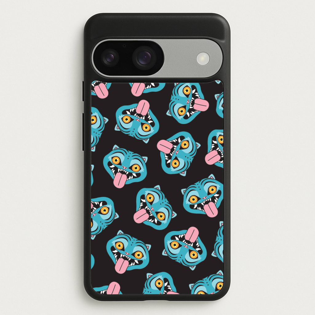 Demon Cat Pattern Phone Case