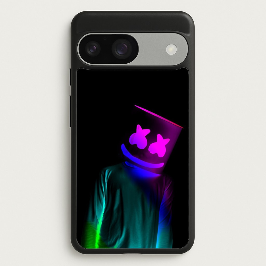 White Helmet DJ In Lights Phone Case