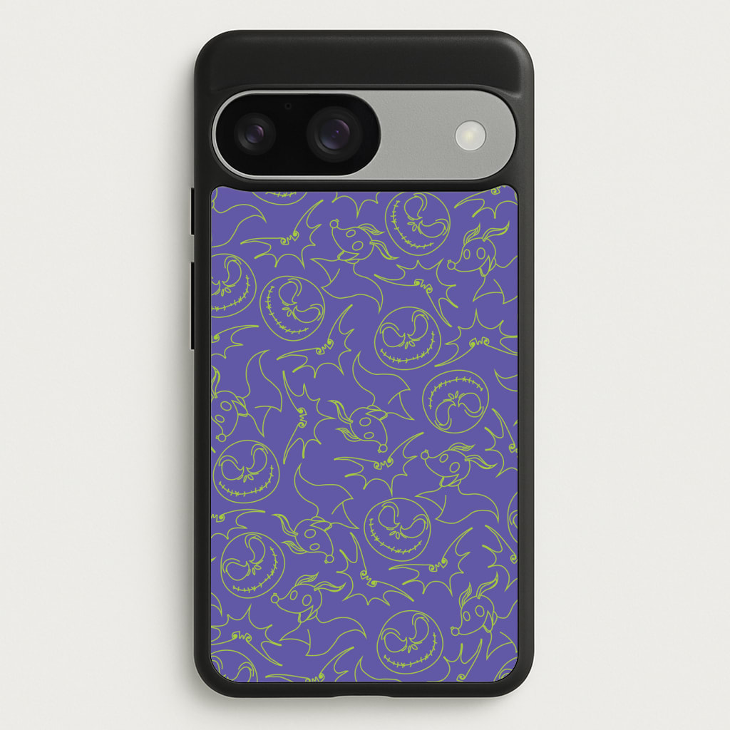 Purple And Green Pattern Phone Case