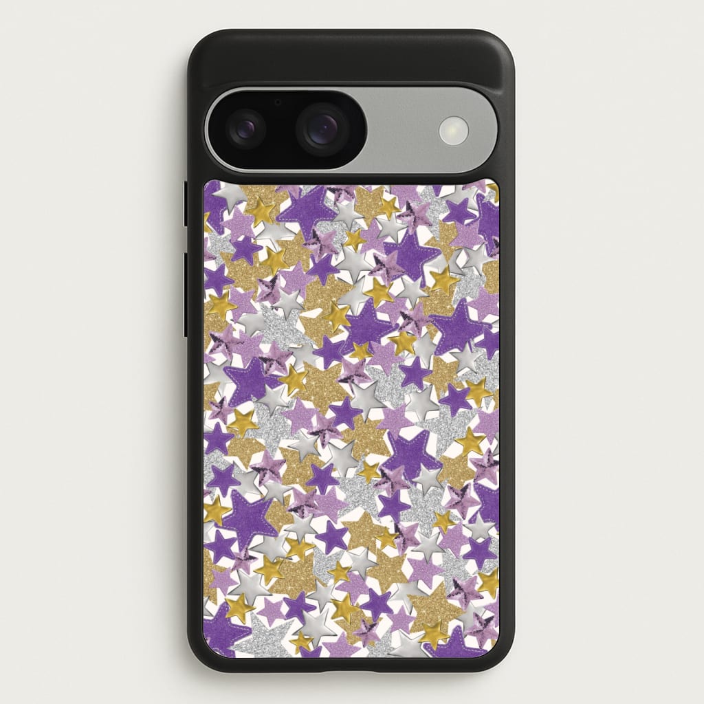 Mauve Stars Collage  Phone Case