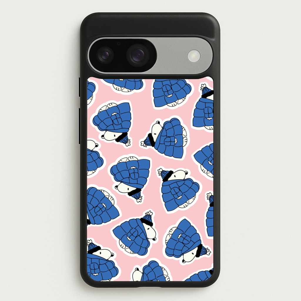 Cartoon Beagle Puffer Jacket Pattern Phone Case