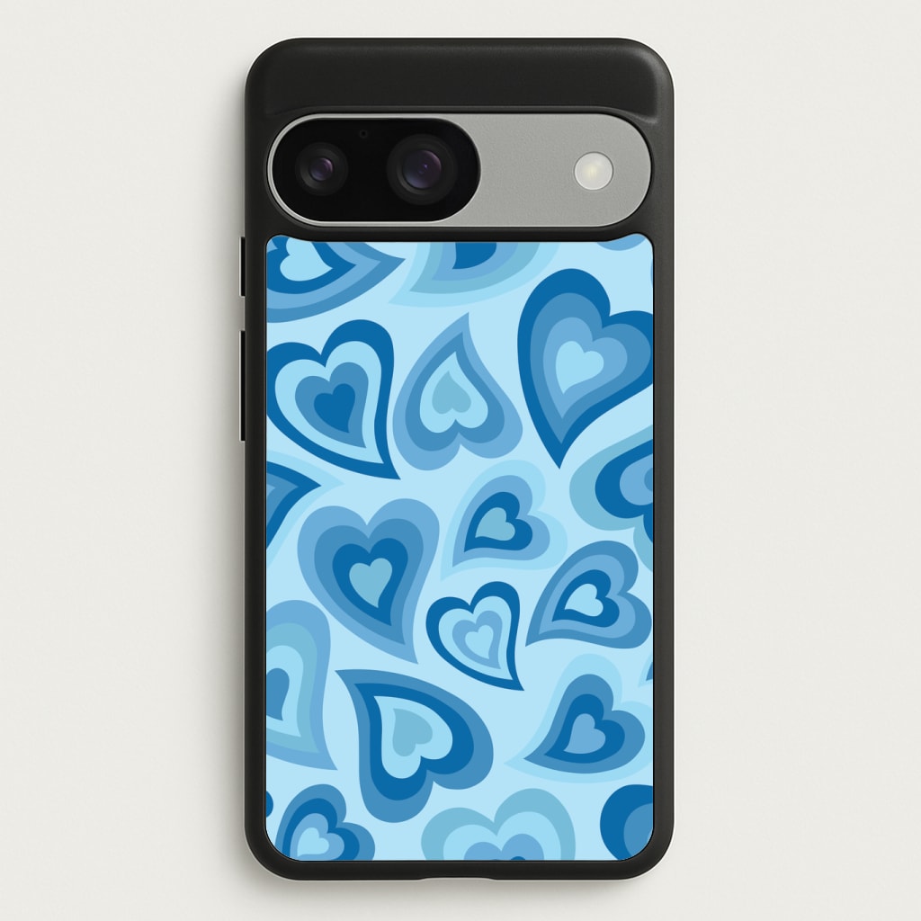 Blue Hearts - Trippy Patterns Phone Case