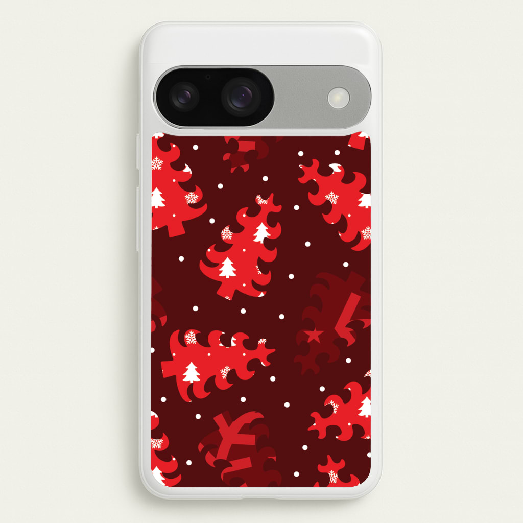 Wrapping Paper Christmas Tree Pattern Phone Case