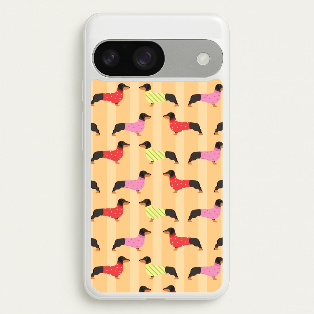 Dachshunds In Sweaters Pattern Phone Case