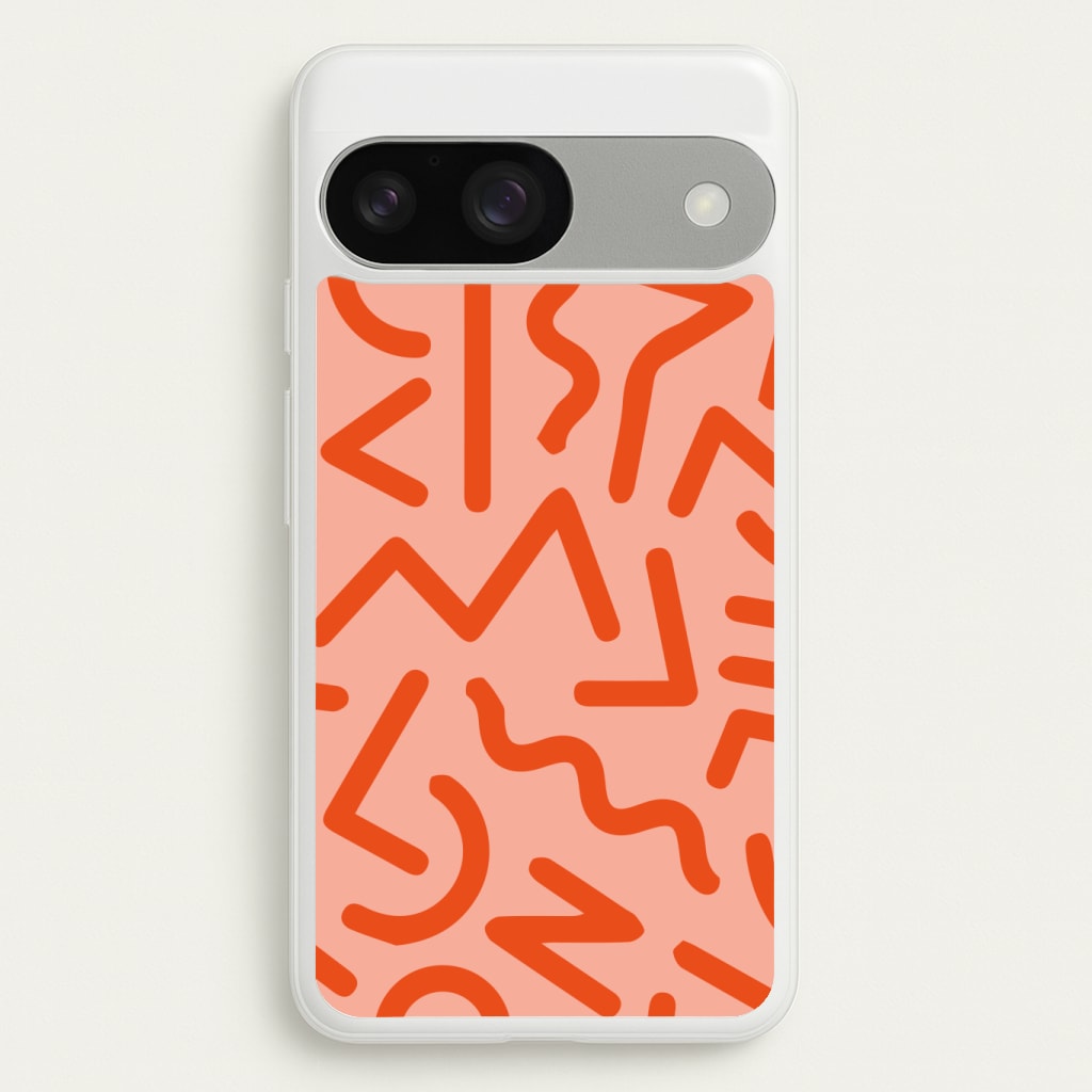 Red Abstract - Eighties Phone Case