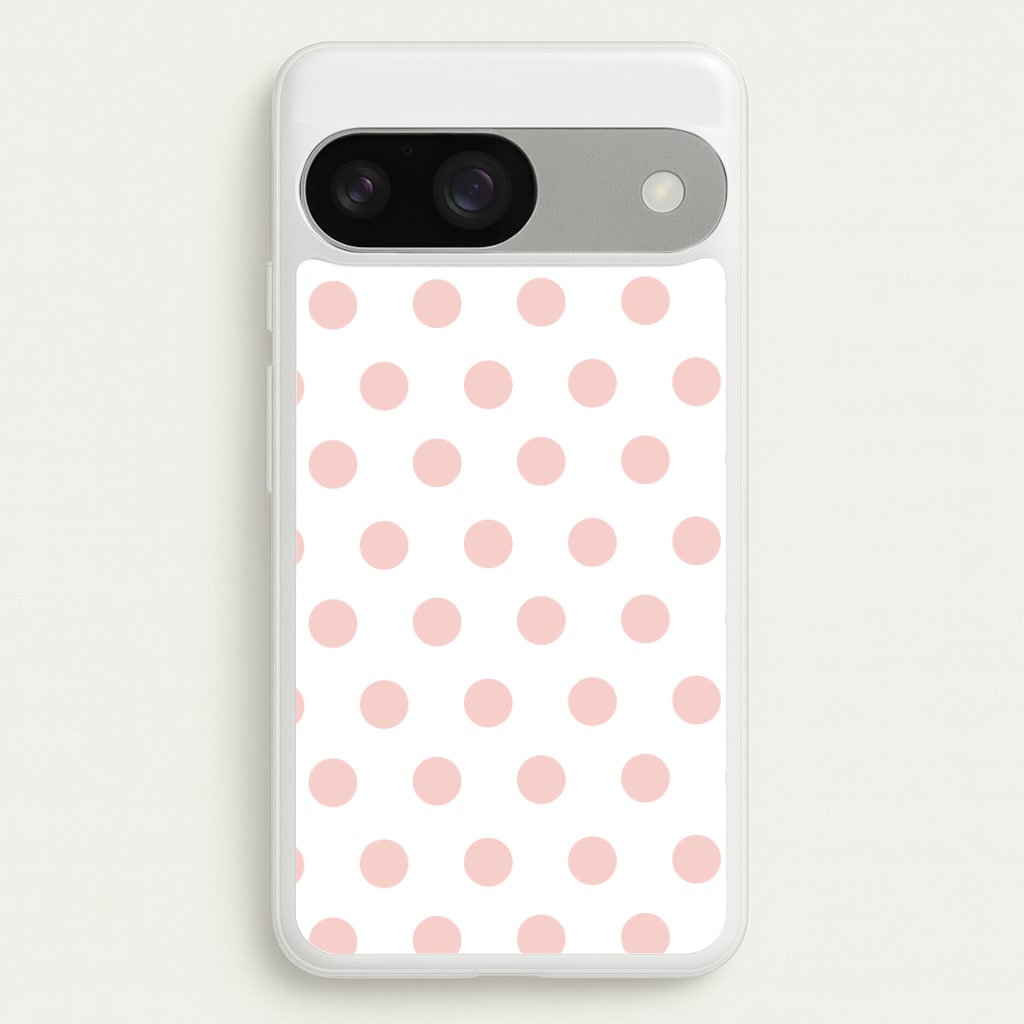 Pink Polka Dot Personalised Phone Case