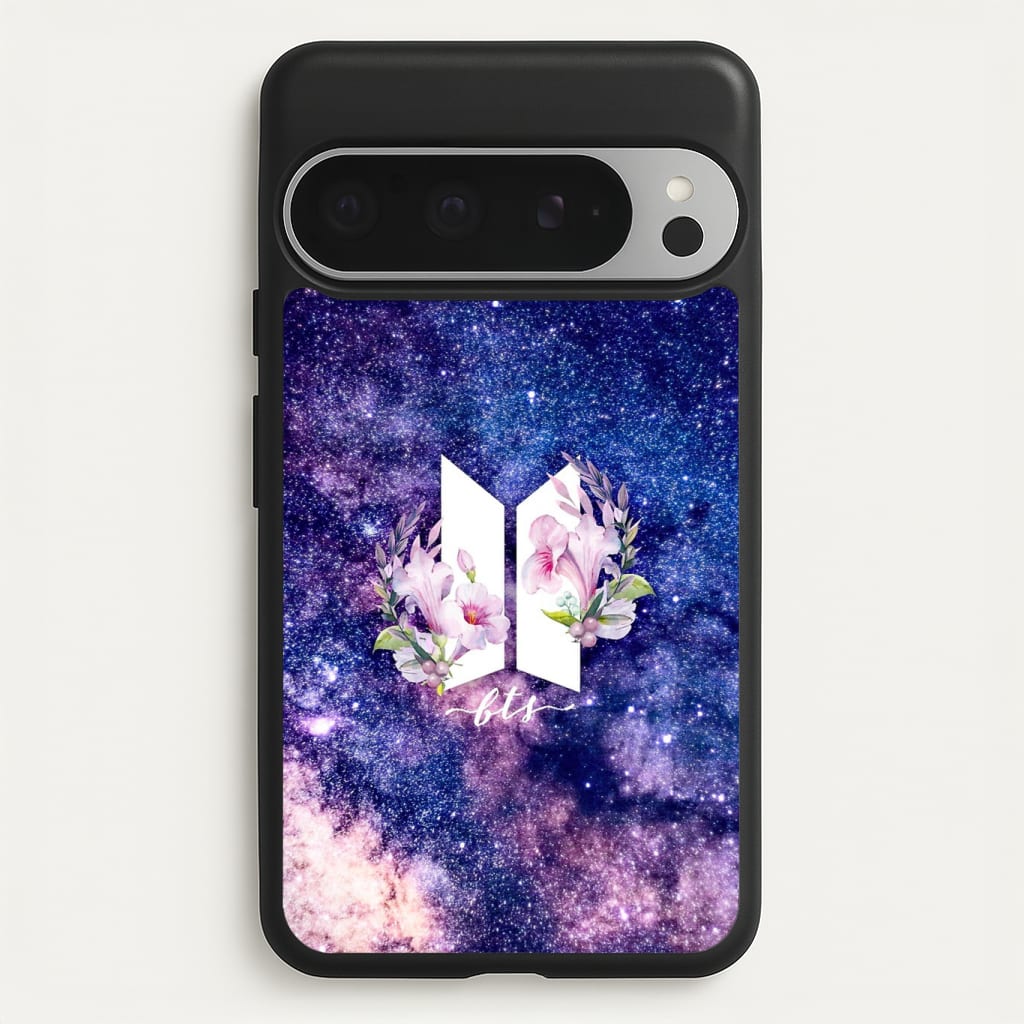 Galaxy Floral K-Pop Band Logo Phone Case