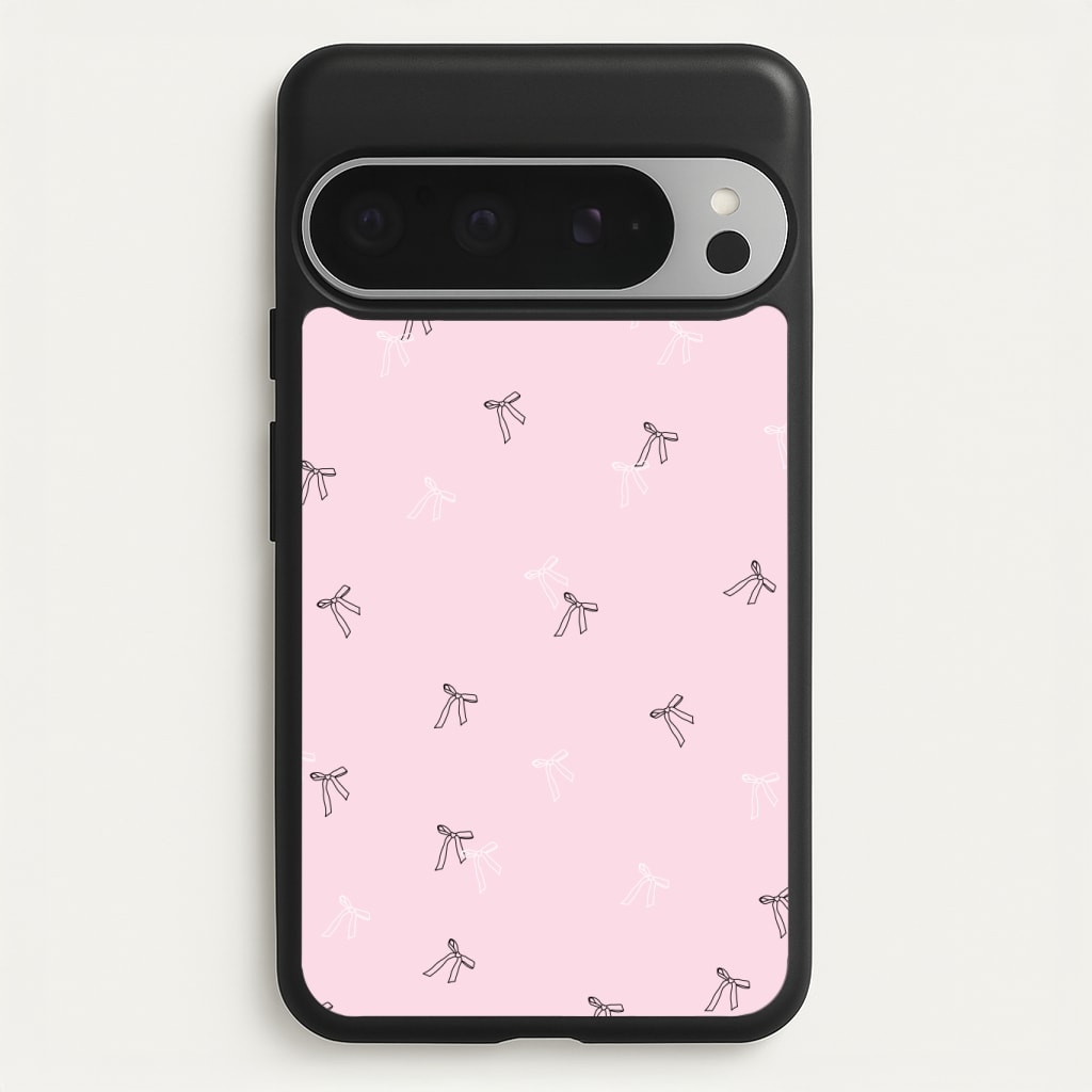 Coquette Mini Bows Pattern Pink Phone Case