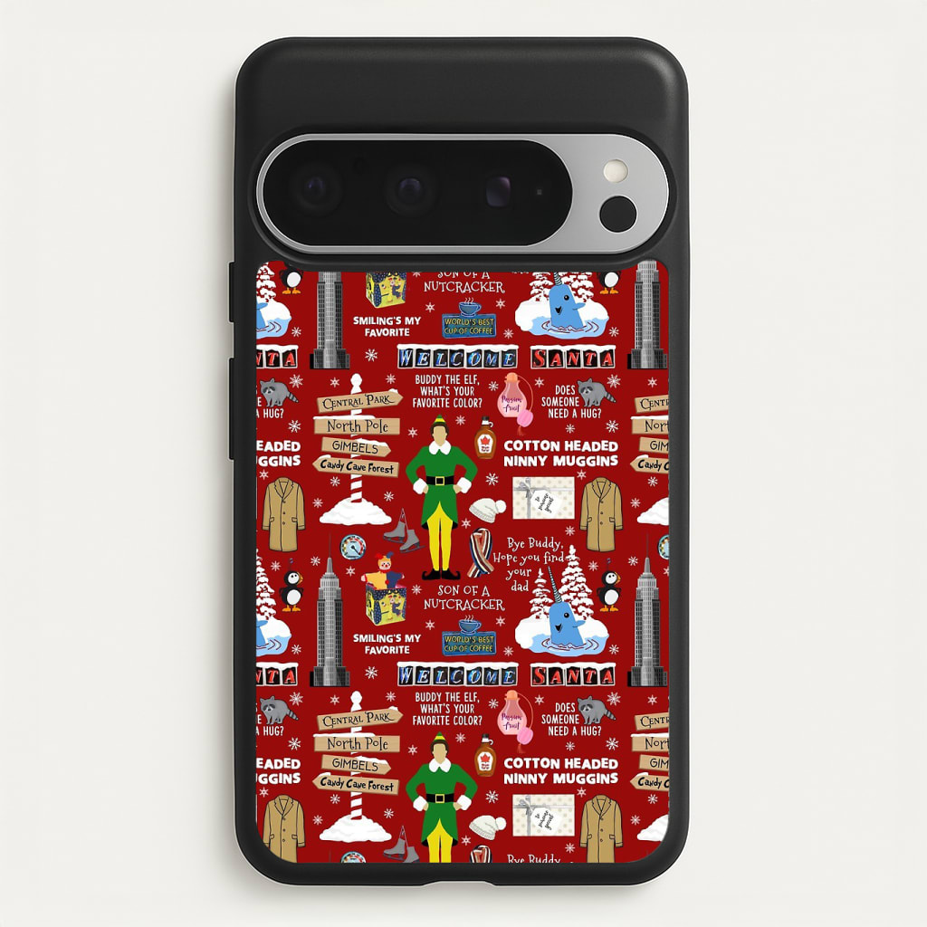 Red Elf Pattern Phone Case