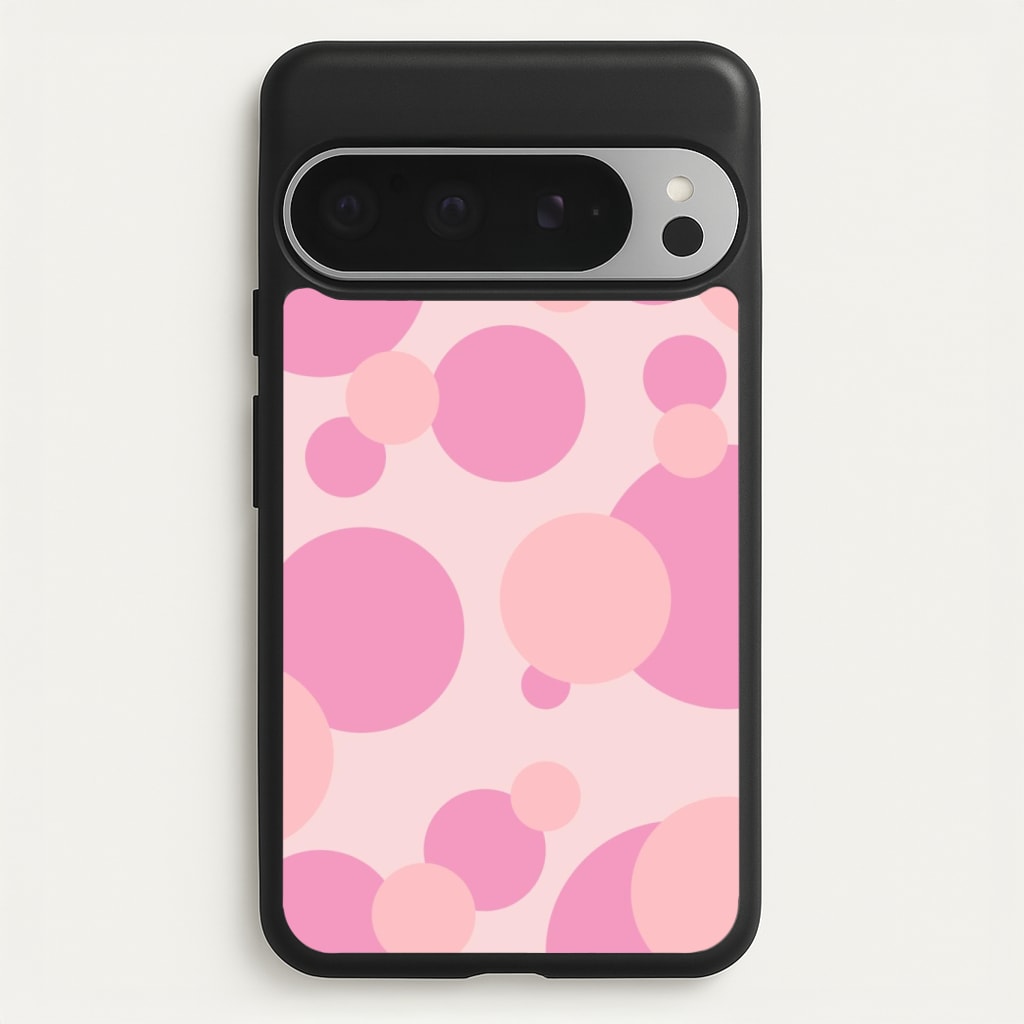 Pink Bubble Pattern Phone Case