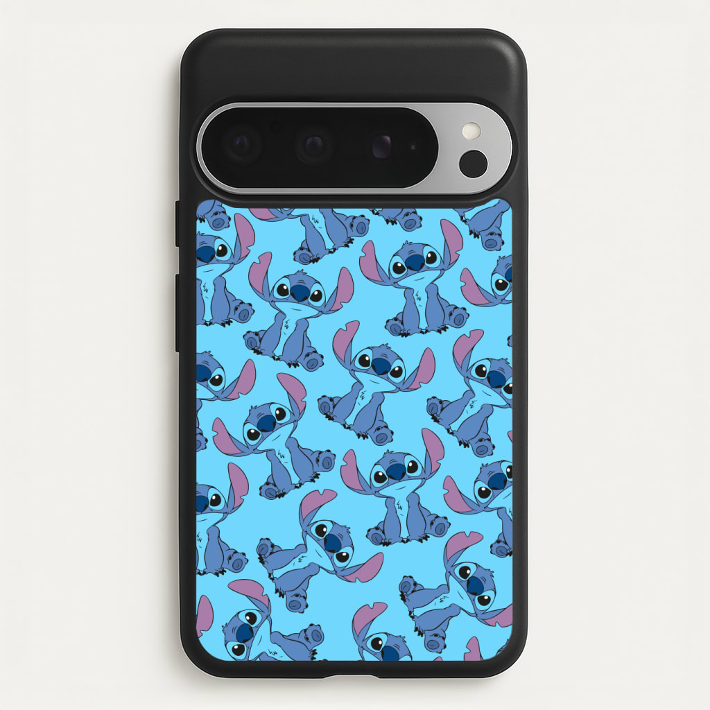 Cute Alien Blue Pattern Phone Case