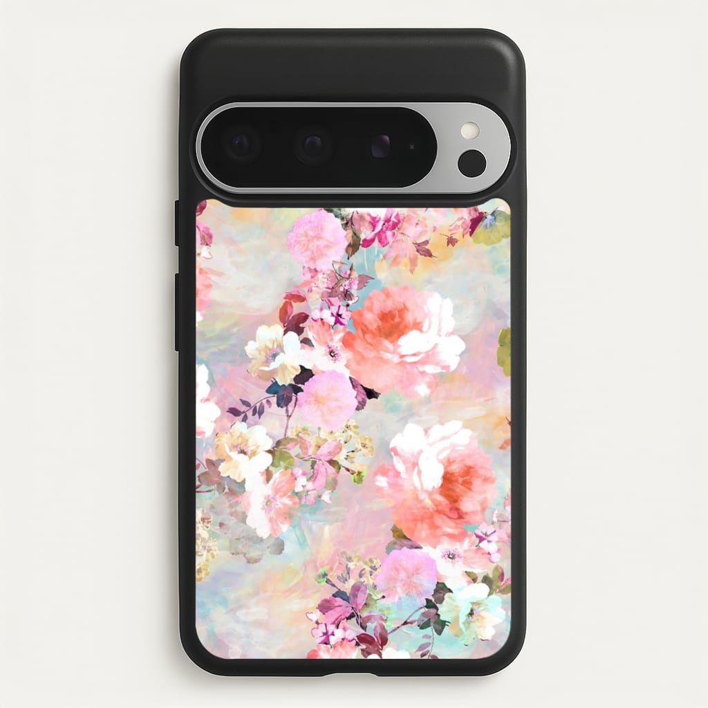 Pastel Pink Floral Pattern Phone Case
