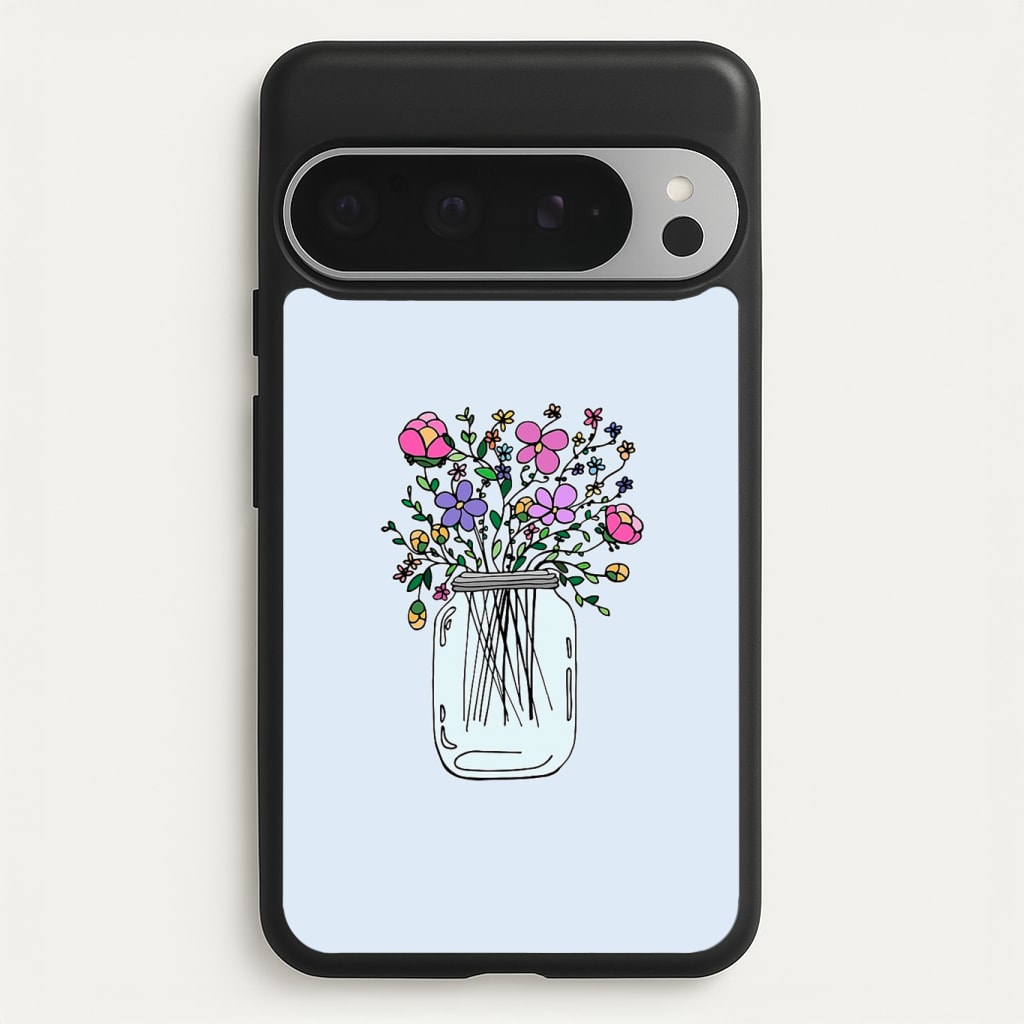 Cartoon Flower Jar Phone Case