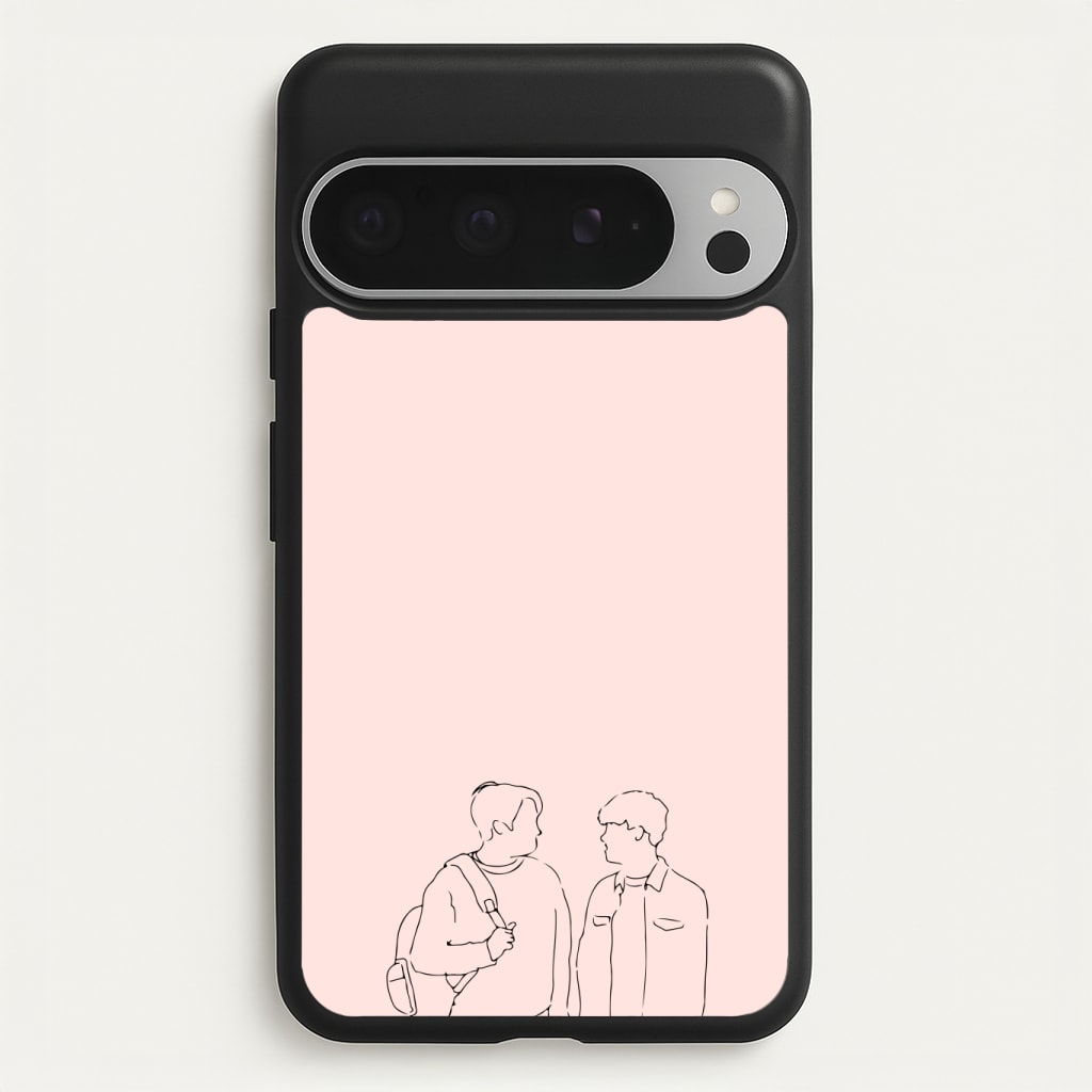 Outline - Heart TV Phone Case