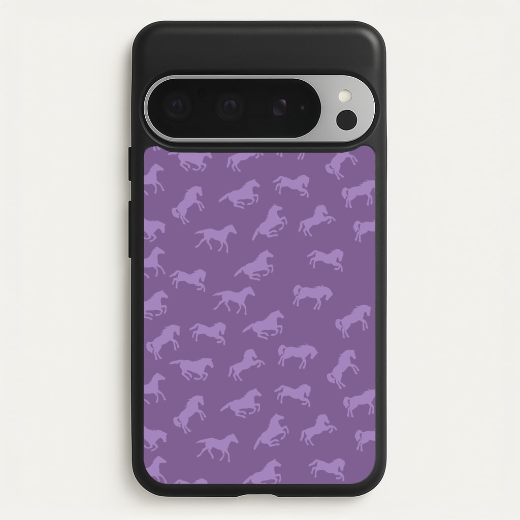 Purple Horse Pattern - Horses Phone Case