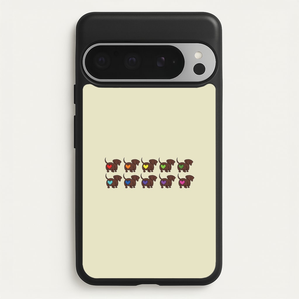Love hearts - Dachshunds Phone Case