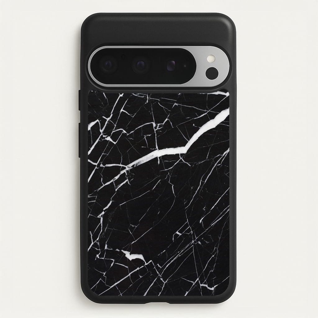 Black & White Marble Pattern Phone Case