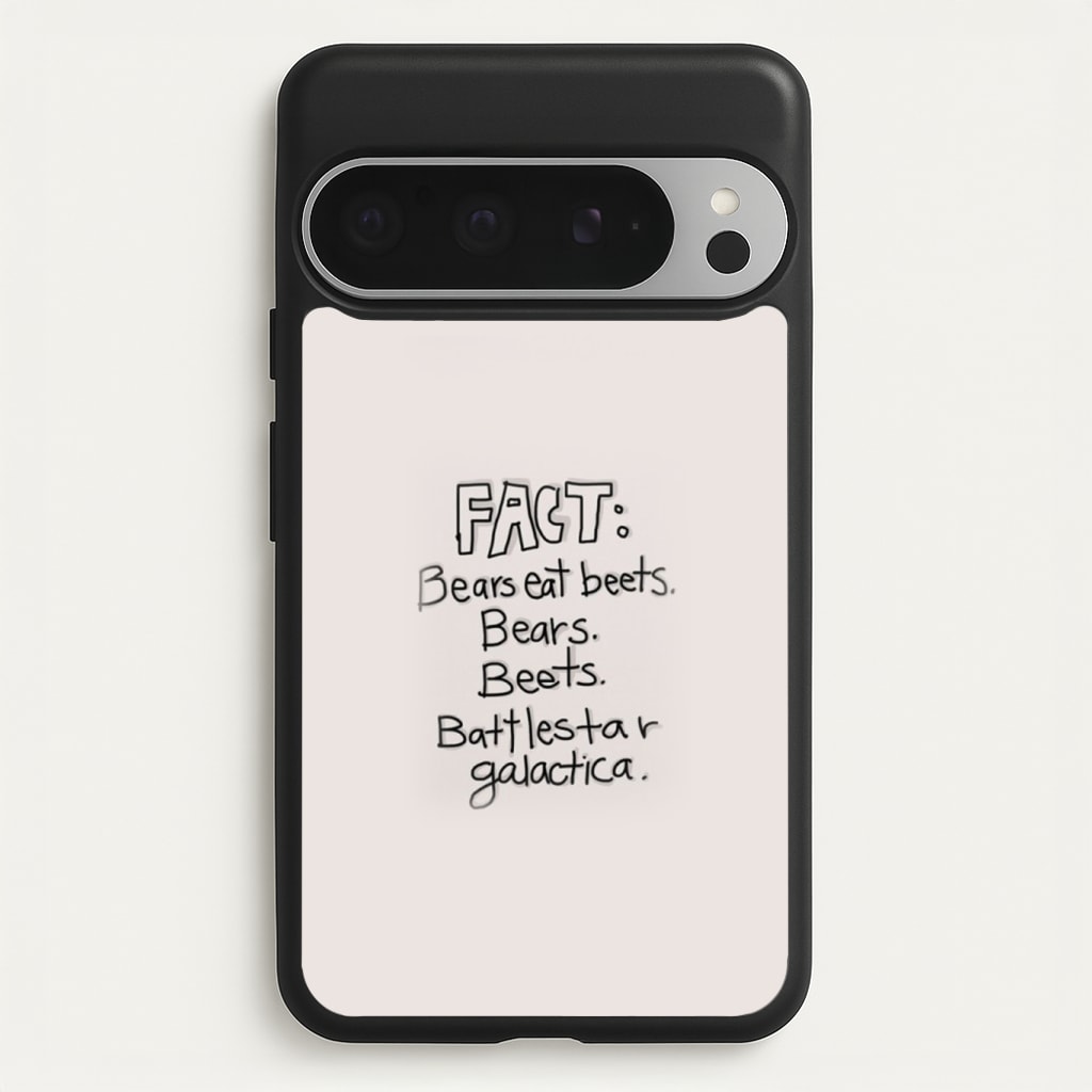Fact - Bears Eat Beets - Bears, Beets, Battlestar Galactica Phone Case