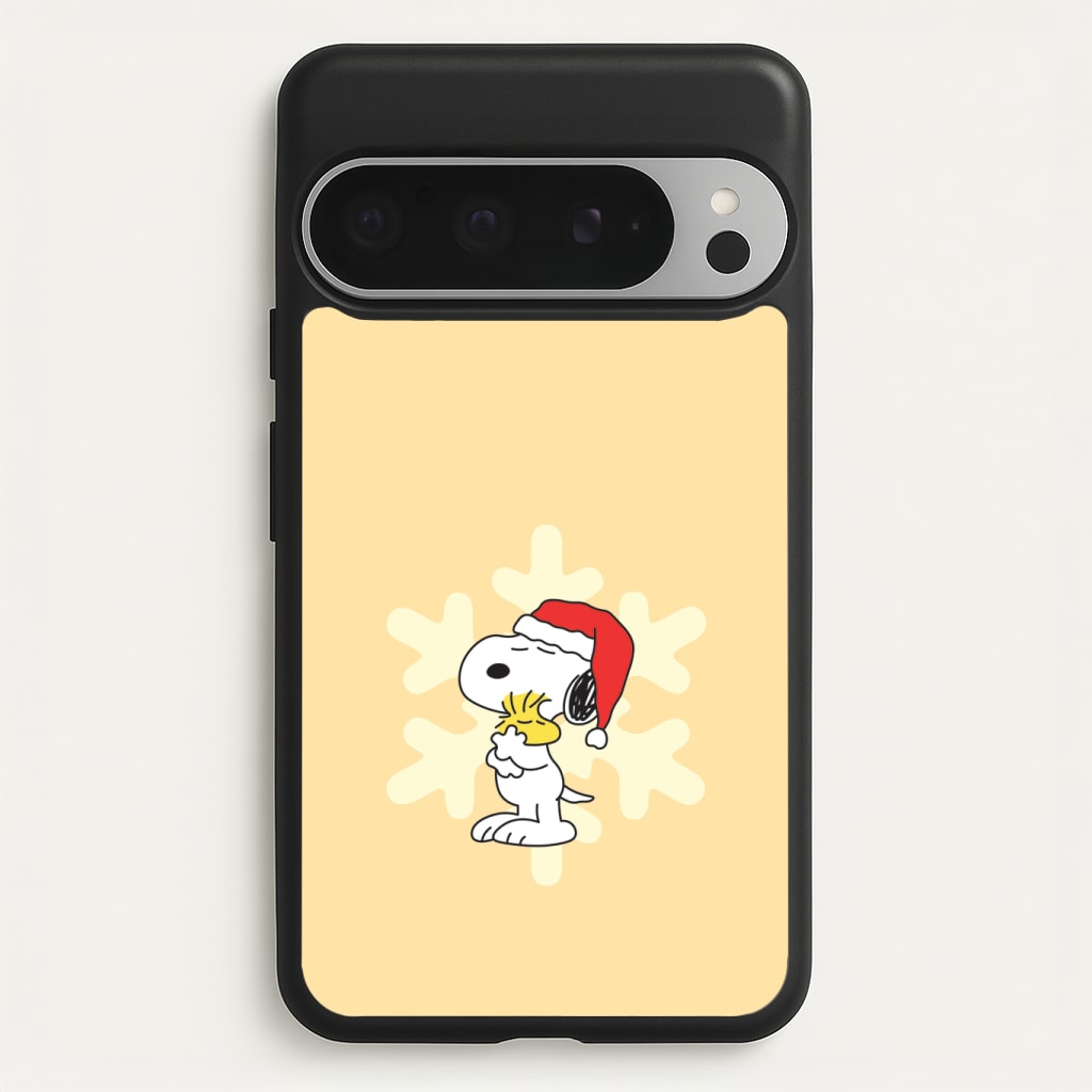 Christmas Cartoon Beagle And Bird Phone Case