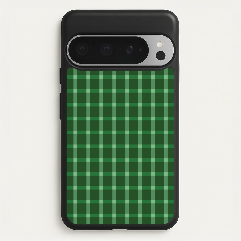 Dark Green Tartan Christmas Pattern Phone Case