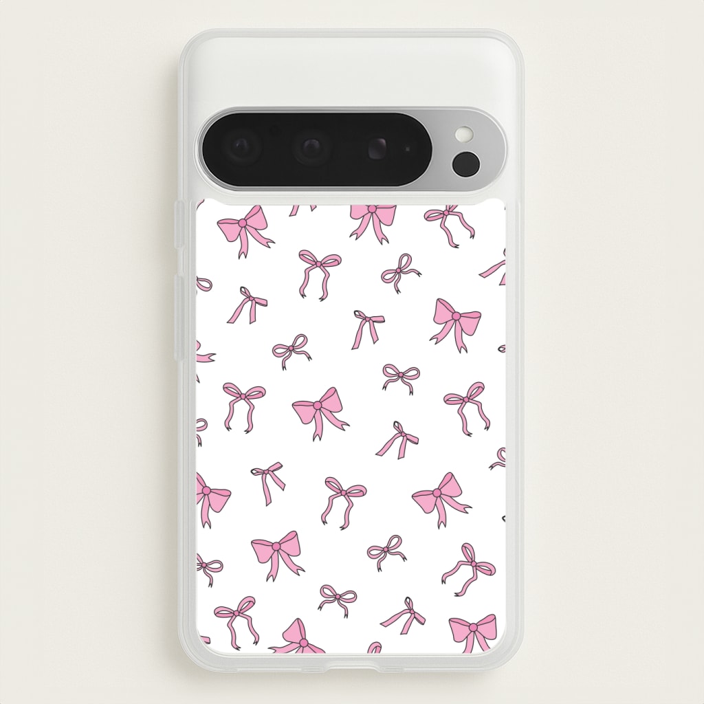 Coquette Variety Pink Bows Pattern Phone Case