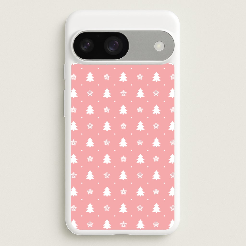 Pink Tree Pattern Phone Case