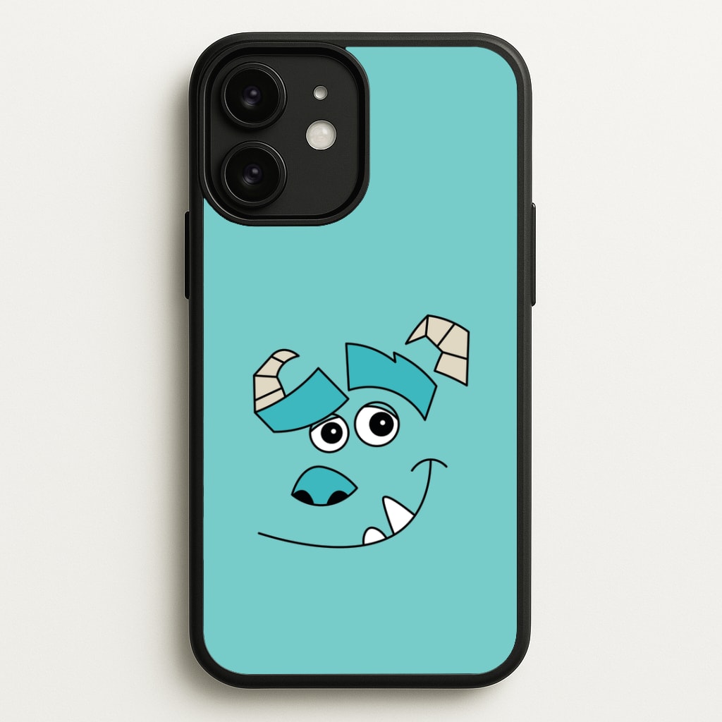Blue Monster Face Phone Case