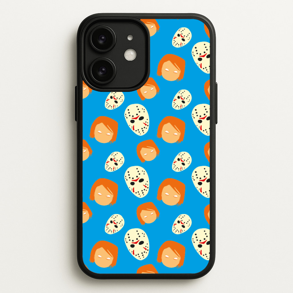 Chucky And Jason Pattern - Halloween Phone Case