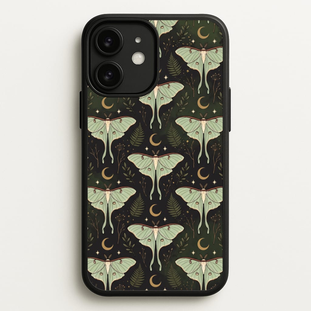 Moonlit Luna Moths Phone Case