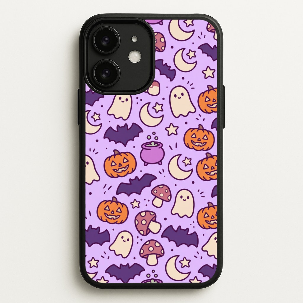 Lilac Witchy Doodles Phone Case