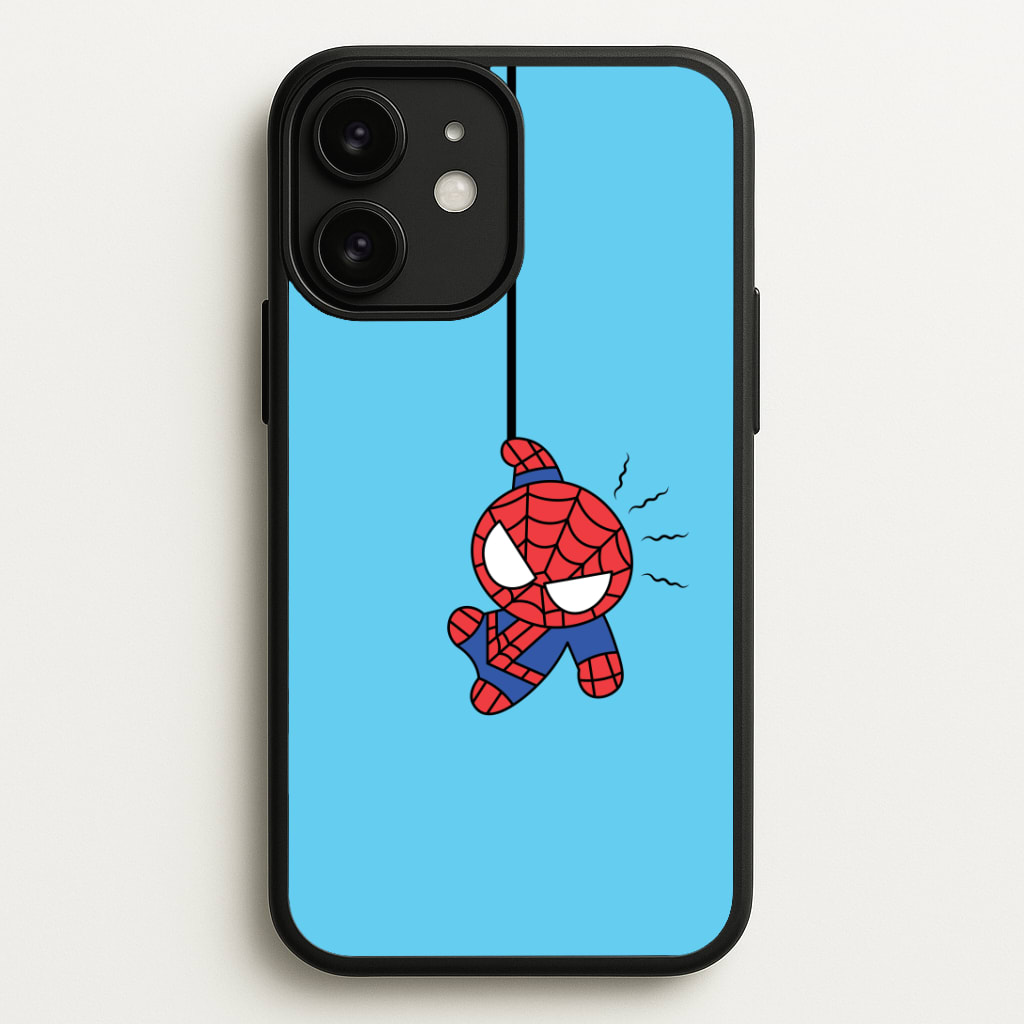 Blue Hanging Spider Hero Phone Case