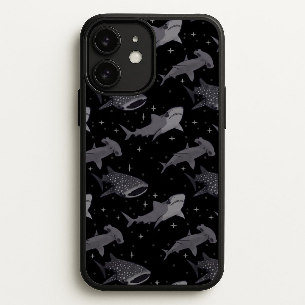 Black Shark Pattern Phone Case