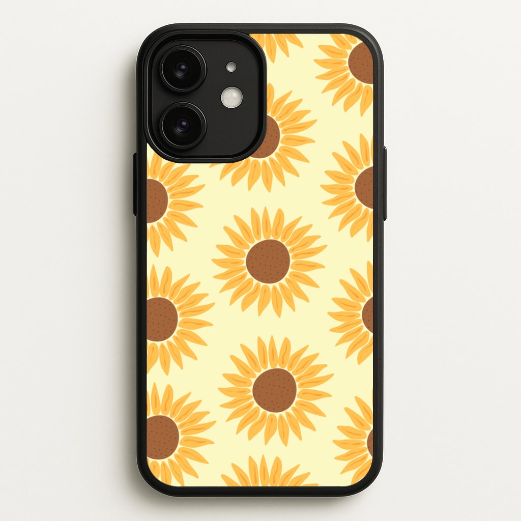 Sunflowers Abstract Pattern Phone Case