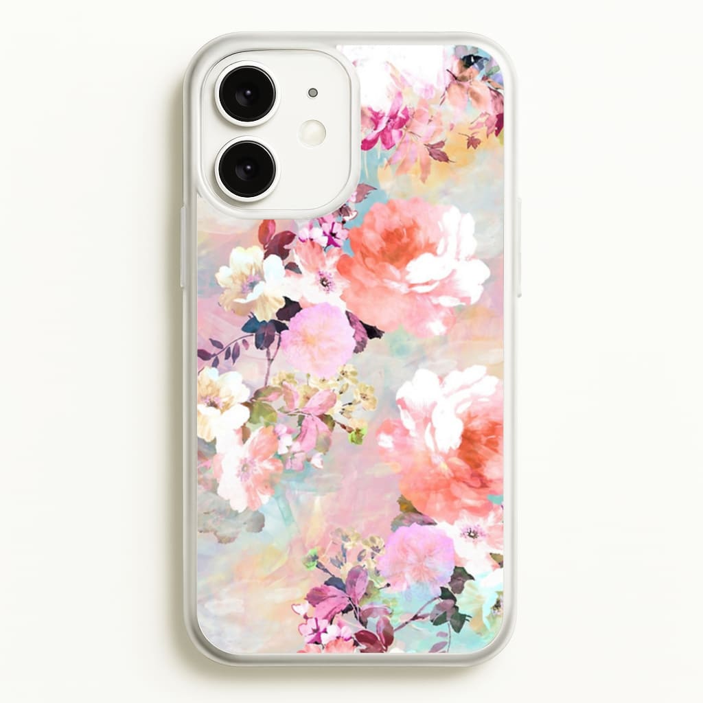 Pastel Pink Floral Pattern Phone Case