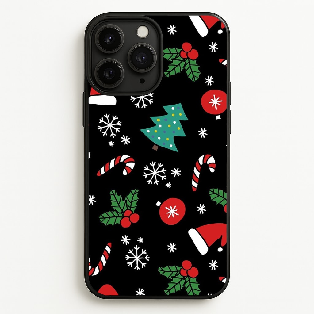 Christmas Objects Pattern Phone Case