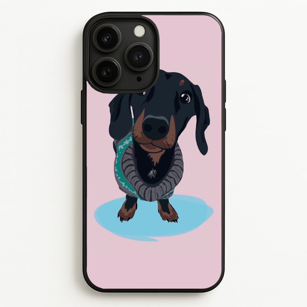 Cartoon Dachshund Phone Case